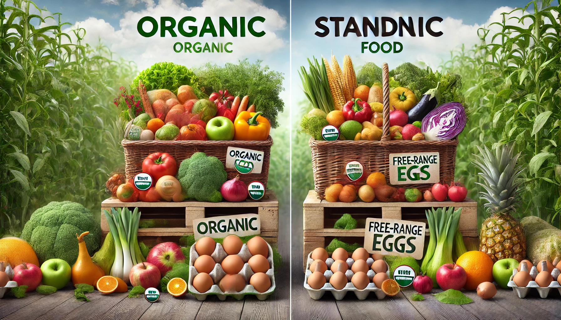 Organic vs standard food