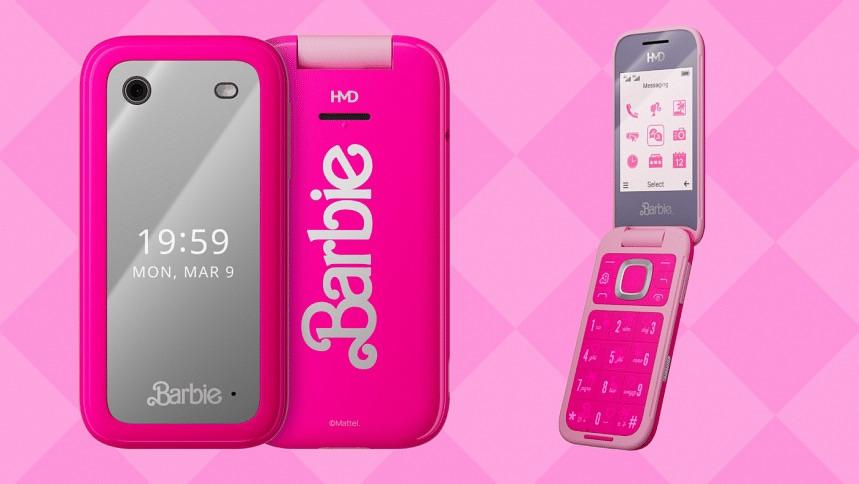 barbie flip phone