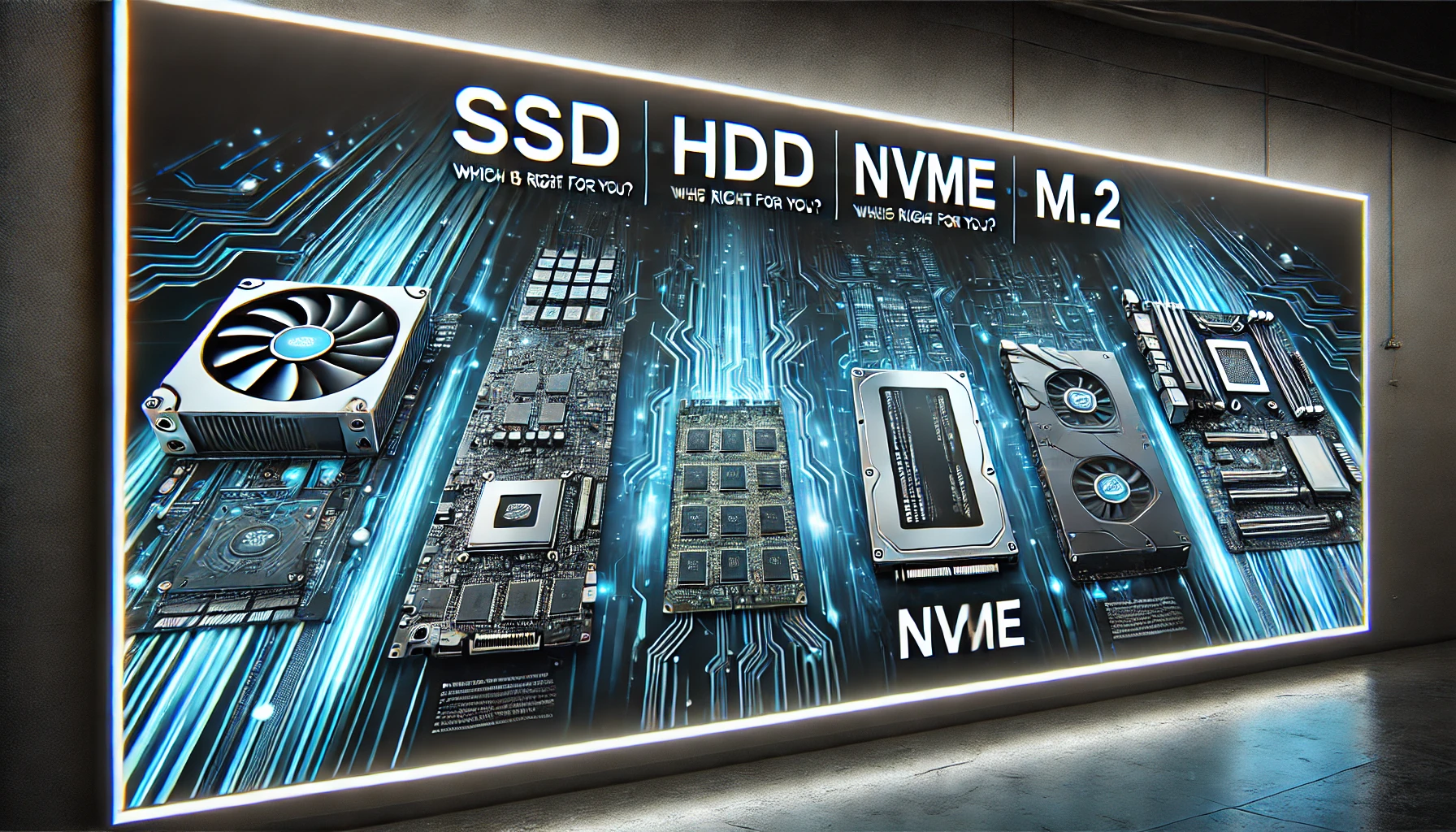 SSD vs HDD vs NVMe vs M.2