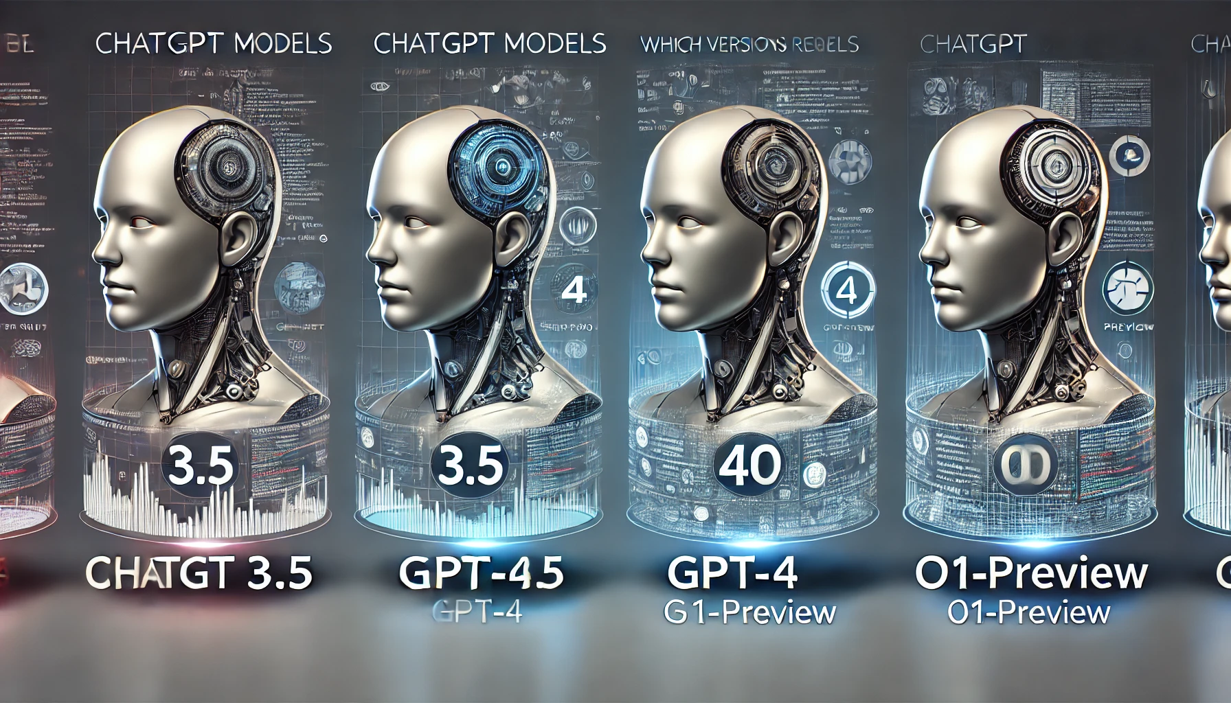 ChatGPT 3.5 vs GPT-4 vs GPT-4o